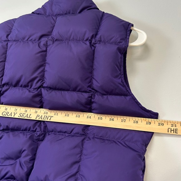 Vintage L.L. Bean Goose Down Puffer Vest Women Siz Small Purple Gorpcore Outdoor - Picture 4 of 8